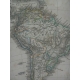 Carte géographique ancienne sur papier