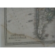 Carte géographique ancienne sur papier