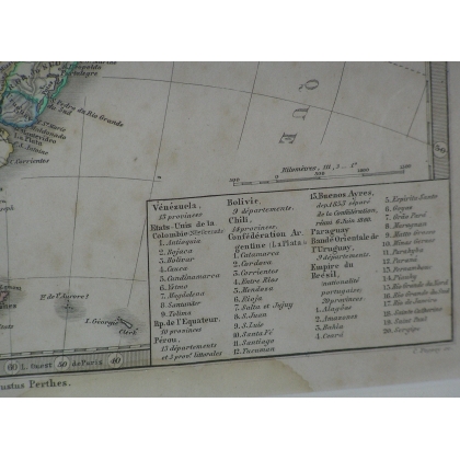 Antique paper map of  Moinat SA  - Antiques and home décor