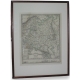 Carte géographique ancienne sur papier