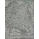 Carte géographique ancienne sur papier