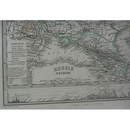 Antique paper map of  Moinat SA  - Antiques and home décor