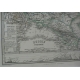 Carte géographique ancienne sur papier