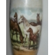 Pipe en porcelaine allemande "Chevaux"