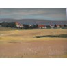 Paintings | Painting entitled ‘Village’ by ROUILLER, 70 Moinat SA  – Antiques and home décor