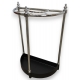 Porte-parapluie demi-lune en laiton chromé