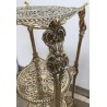  Table à 3 plateaux en laiton poli sur  Moinat SA  - Antiquités décoration