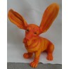 Chien Basset surpris orange