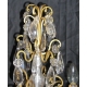 Pair of candelabrums with four lights.