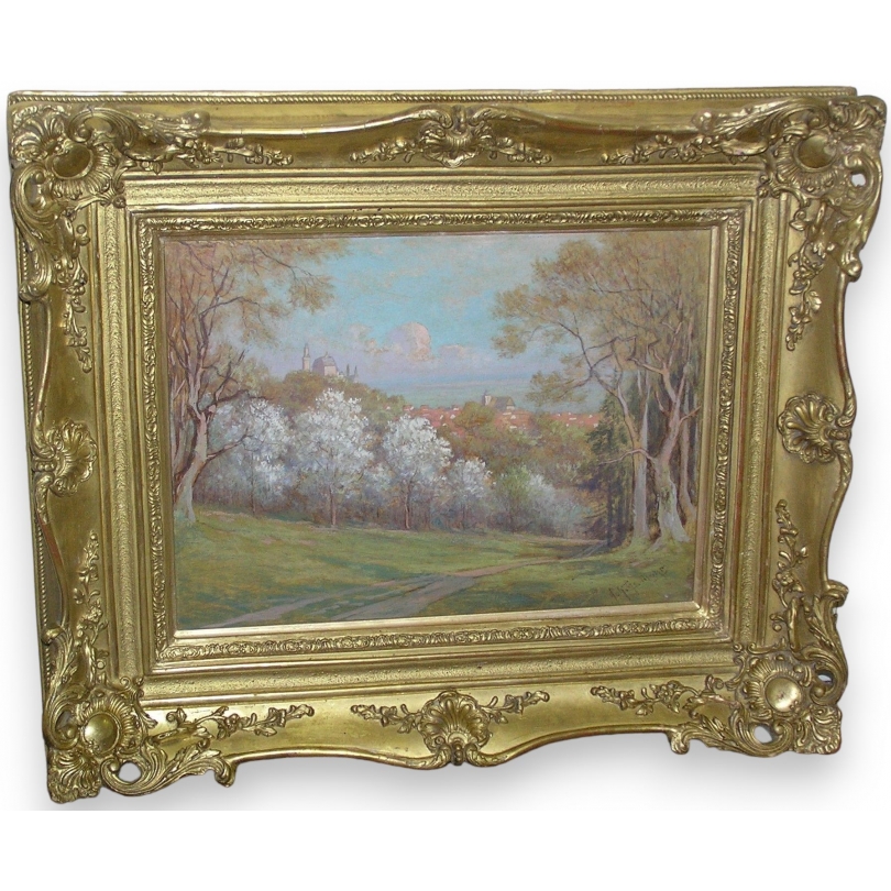 Paintings | Painting entitled ‘Landscape’, signed MOHR. Moinat SA  – Antiques and home décor