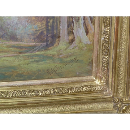 Paintings | Painting entitled ‘Landscape’, signed MOHR. Moinat SA  – Antiques and home décor
