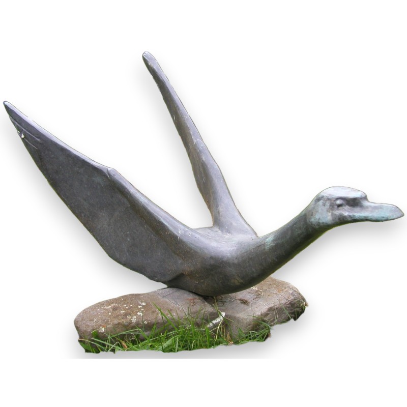 Bronze ‘Swan’, signed REUSSNER, by Moinat SA – Antiques and decorative items
