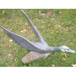 Bronze ‘Swan’, signed REUSSNER, by Moinat SA – Antiques and decorative items