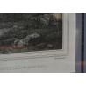 Print on paper: ‘View of the temple at Moinat SA’ – Antiques and home décor – Prints, lithographs