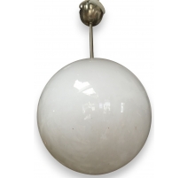 Lustre "Boule", en verre opalescent