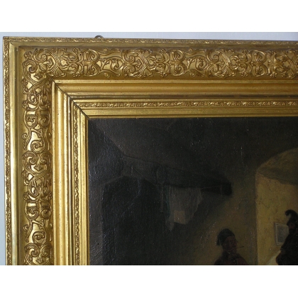 Tableau \"Scène d\'intérieur - L\'artiste\"