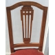 Chaise style Louis XVI Suisse en noyer