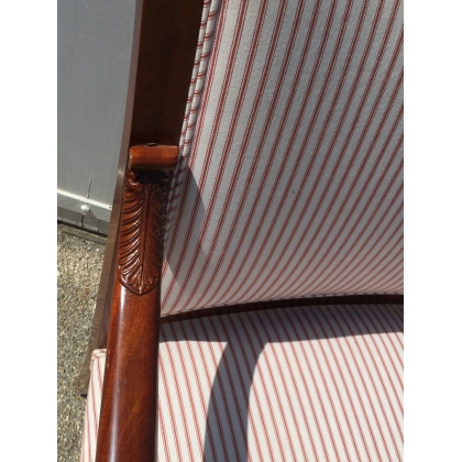 Paire de fauteuils Empire français, aux
