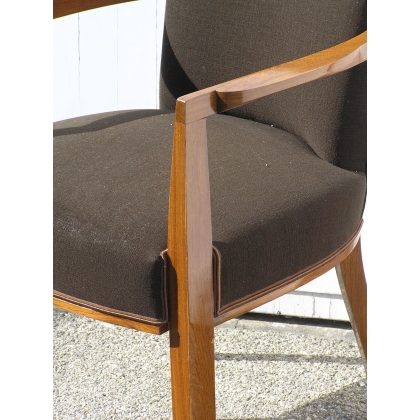 Art Deco office armchair, in rosewood, by  Moinat SA  - Antiques and interior design