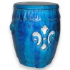 Stool, made of blue stoneware. MINTON. at  Moinat SA  - Antiques and home décor