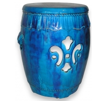 Tabouret, en grès bleu. MINTON.