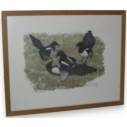 Gravure \"Dispute de pies\" signé HAINARD