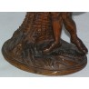  Paire de sculptures figurines "Femme et sur  Moinat SA  - Antiquités décoration