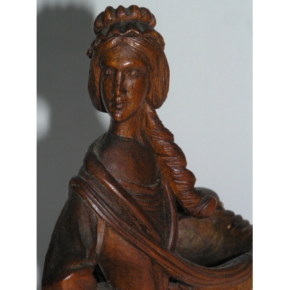  Paire de sculptures figurines "Femme et sur  Moinat SA  - Antiquités décoration