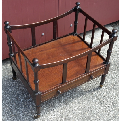 English mahogany Canterbury, 19th century, from Moinat SA – Antiques and home décor