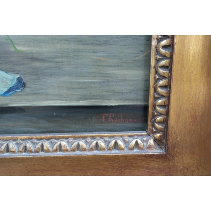 Paintings | Oil on panel, Switzerland "Bouquet de Moinat SA  - Antiques and home décor"