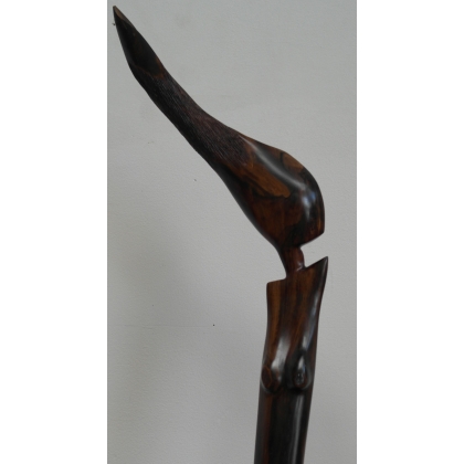  Sculpture en bois "Femme" signée H. sur  Moinat SA  - Antiquités décoration