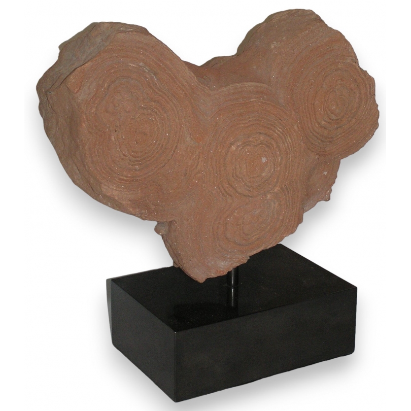  Sculpture, en pierre. Avec socle en fer. sur  Moinat SA  - Antiquités décoration
