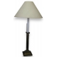 Lampe "Colonne", en laiton. Avec pied