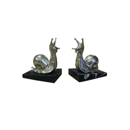 Paire de serres livres \"Escargot\"