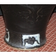 Vase de forme balustre, en porcelaine noire