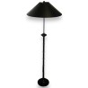  Luminaire, en bois tourné noir. Avec sur  Moinat SA  - Antiquités décoration