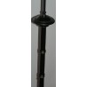  Luminaire, en bois tourné noir. Avec sur  Moinat SA  - Antiquités décoration