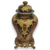 Urne de temple en porcelaine jaune