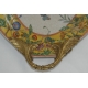 Plateau ovale en porcelaine jaune