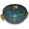 Round box with lid, enamelled, by Moinat SA – Antiques and decorative items