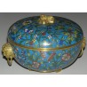 Round box with lid, enamelled, by Moinat SA – Antiques and decorative items