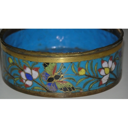 Round bowl, made of metal with a partitioned base, from  Moinat SA  - Antiques and decorative items