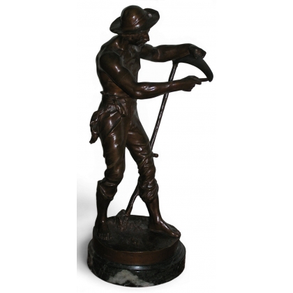 Bronze \"Le faucheur\" signée GAUTHERIN