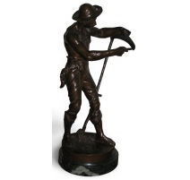 Bronze "Le faucheur" signée GAUTHERIN