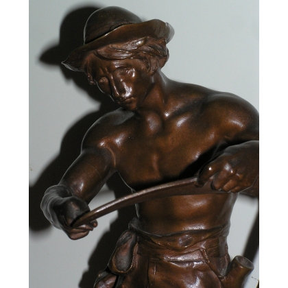  Sculpture "Le faucheur", en bronze. sur  Moinat SA  - Antiquités décoration