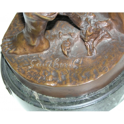  Sculpture "Le faucheur", en bronze. sur  Moinat SA  - Antiquités décoration