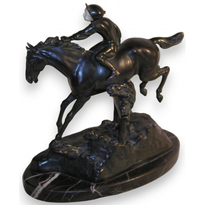 Bronze "Cheval et Jockey". Vers 1900.