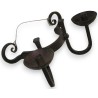 Two-light wall light, made of wrought iron. From  Moinat SA  - Antiques and home décor