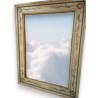  Miroir, en bois peint. Avec décor, sur  Moinat SA  - Antiquités décoration