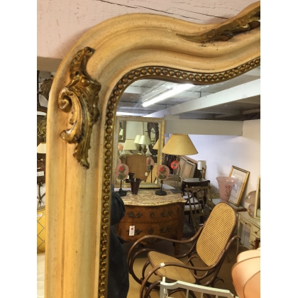  Miroir Napoléon III, en bois laqué sur  Moinat SA  - Antiquités décoration